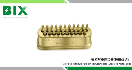 Glass-To-Metal Seal Micro-Rectangular Electrical Connector