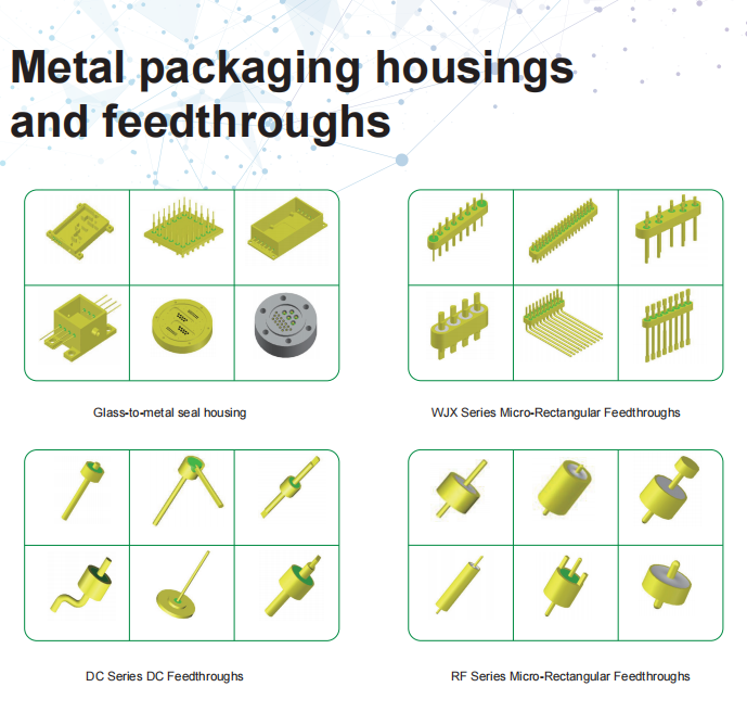 Metal packaging housings  and 