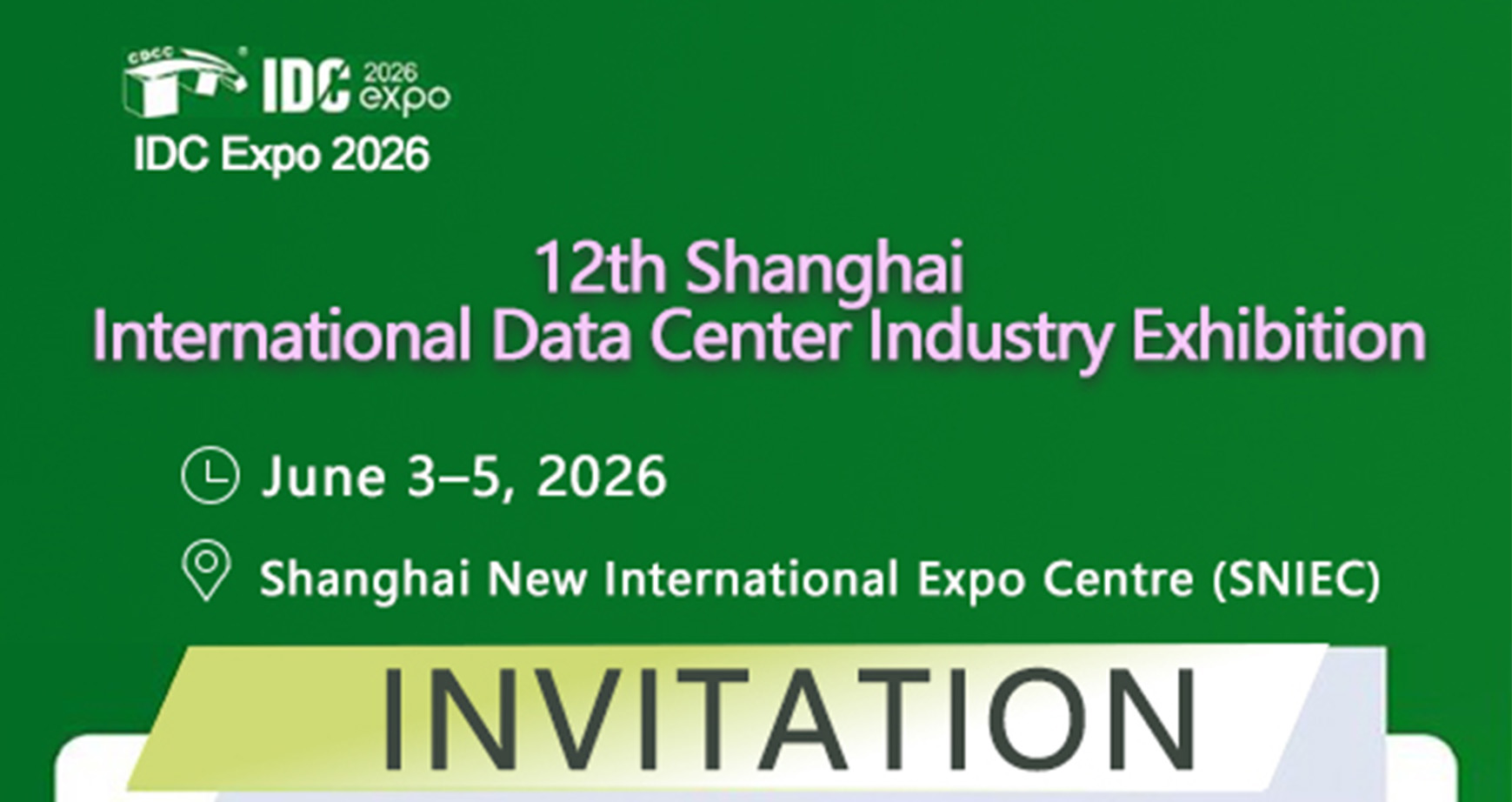 Advance Notice 丨 12th Shanghai International Data Center Industry Exhibition